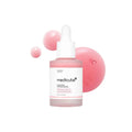 medicube Pore Pink Peptide Serum bottle with pink serum drops on white background
