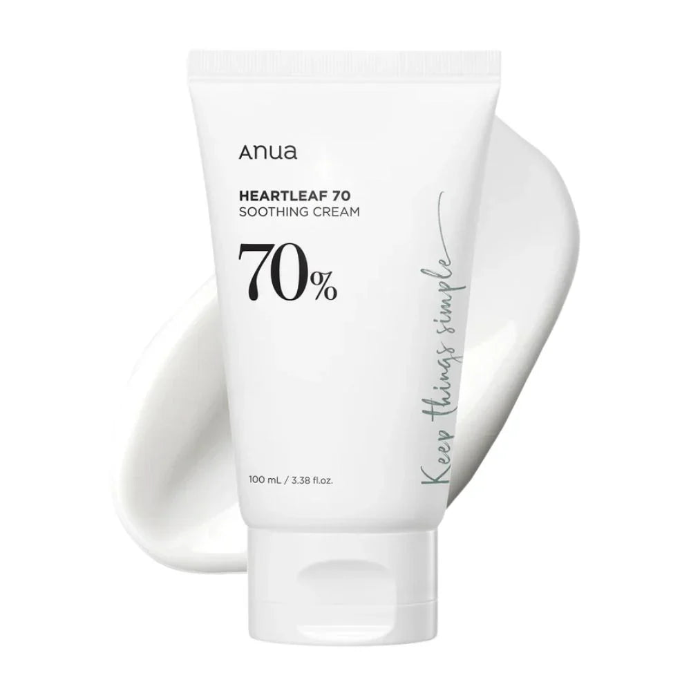 Anua Heartleaf 70 Soothing Calming Hydrating Face Cream for Sensitive Skin 100ml